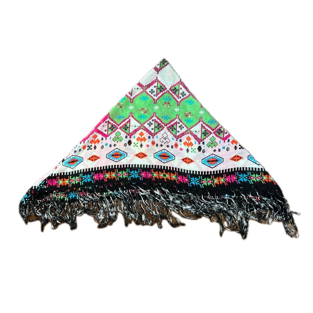 Vintage Aztec South Western Patterned Scarf - Picture 3 of 5